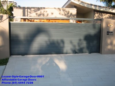 Louver Style Garage Door 0001